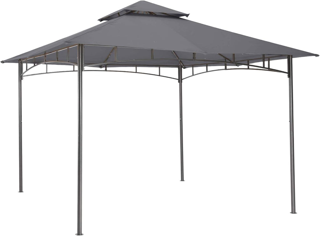 ABCCANOPY Gazebos for Patios 10x12 - Outdoor Steel Frame Gazebo for Lawn Backyard Garden Deck (Dark Gray)