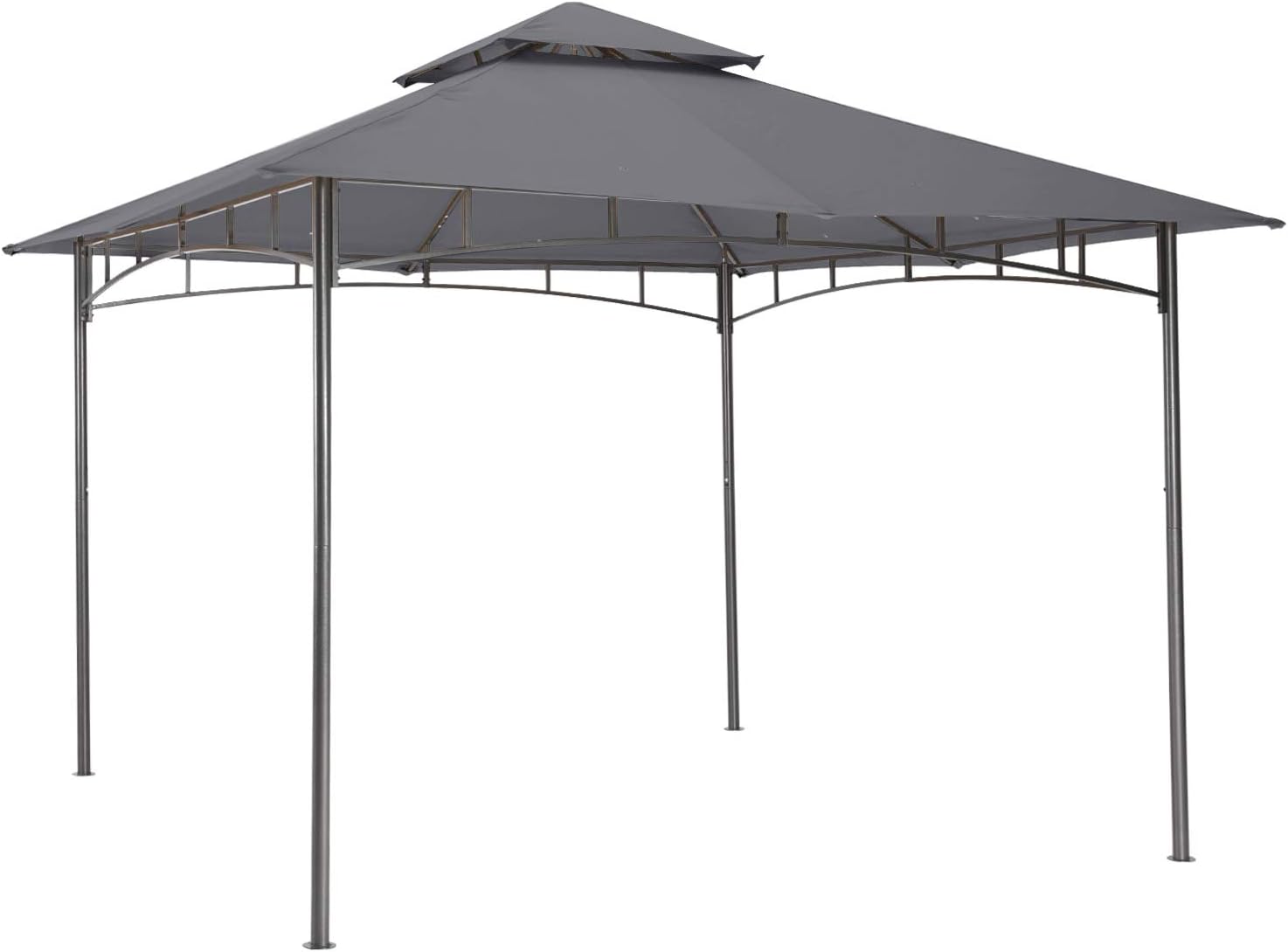 ABCCANOPY Gazebos for Patios 10x12 - Outdoor Steel Frame Gazebo for Lawn Backyard Garden Deck (Dark Gray)