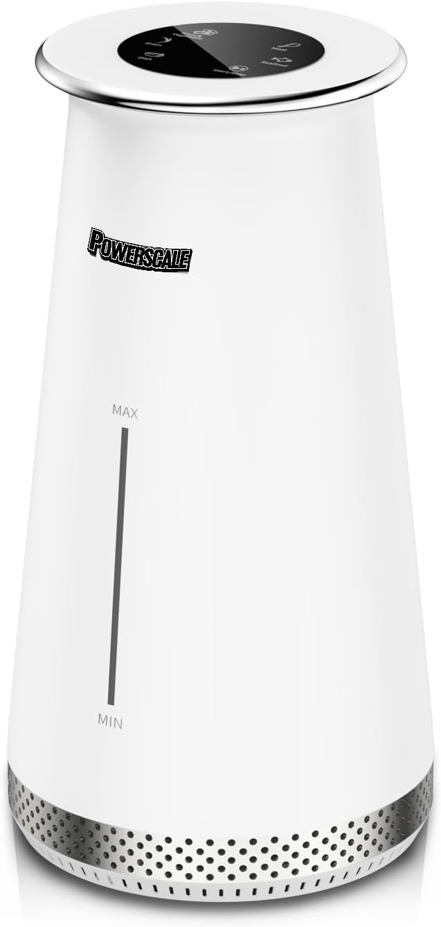 Powerscale Ozone Generator Fruit and Vegetable Washing Machine with Ozone Bubble Removes Pesticides Bacteria Hormone Residues, Fruit Vegetable Cleaner Device with Timer & Smart Touch Control