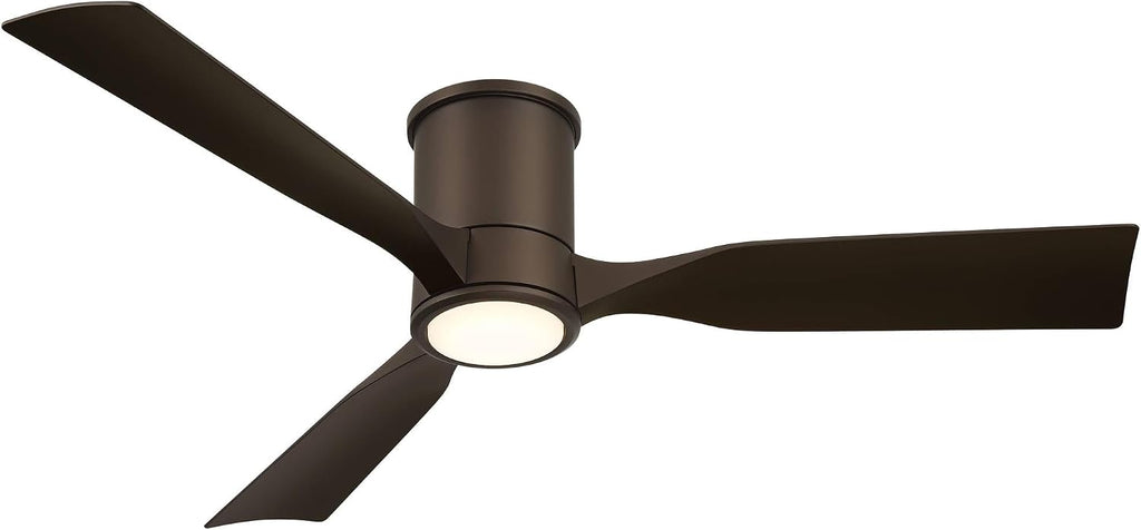 Casa Vieja 56' Keel Modern Indoor Cottage Core Outdoor Ceiling Fan 3 Blade LED Light Remote Control Emperial Bronze Finish Blades Bedroom Patio Living Room Hugger Damp Rated Flush Mount Garage