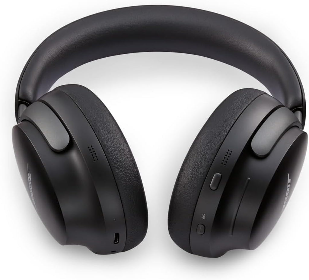Bose QuietComfort Ultra Bluetooth Headphones, Wireless Headphones with Spatial Audio, Over Ear Noise Cancelling with Mic, Up to 24 Hours of Playtime, Black