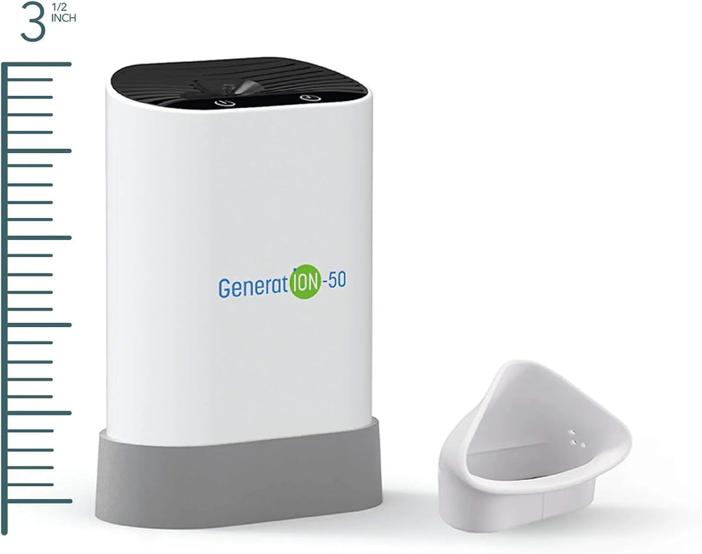 HealthyLine Generation 50 Negative Ion Generator - Small Personal Air Ionizer with Highest (50 million negative ions/cc) Output - Ozone Free, Filterless Mobile Travel - Rechargeable
