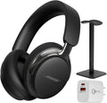 Bose (2nd Gen QuietComfort Ultra Bluetooth Headphones, Wireless Headphones with Spatial Audio, Over Ear Noise Cancelling with Mic, Up to 30 Hours of Play time + 20W Wall Charger (Black)