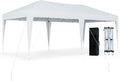 Tangkula 10 x 20 FT Pop Up Canopy, Easy Setup Outdoor Tent Shelter with Carry Bag, 6 Ropes, 12 Stakes, Portable Canopy Tent for Party BBQ Event Wedding