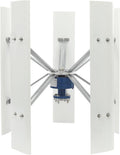 Wind Generator, 100W 12V 5 Blade Vertical Wind Turbine Generator Vertical Axis Wind Turbine Vertical Wind Generators Kit Wind Power Generators w/Controller for Home, Business, Ships