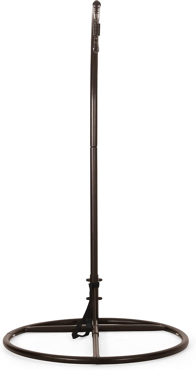 Christopher Knight Home Briggs Indoor/Outdoor Hanging Chair Stand Only - Brown
