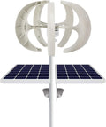 600W Wind Turbine Generators Kit, 24V 5 Blades Vertical Axis Wind Power with Controller, 5 Blades Lantern Motor Vertical Axis Windmill for Home, Camping, -40～80℃ Working Temperature