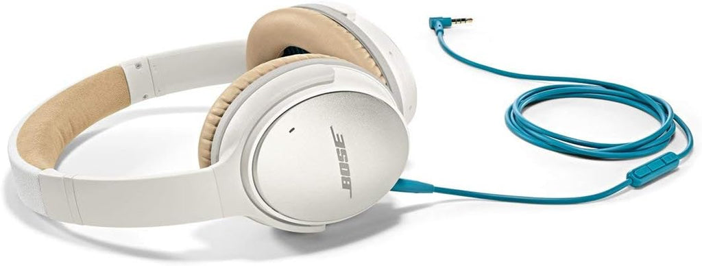 Bose QuietComfort 25 Acoustic Noise Cancelling Headphones for Apple devices, White(wired, 3.5mm) (Renewed)