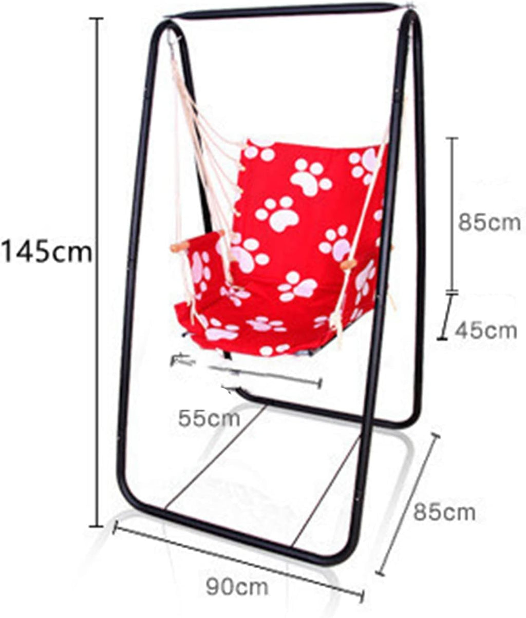 Swing Hammock Stand, A-Shaped Strong Load Bearing Hammock Stand, Anti-Deformed Hammock Chair Stand Swing Support Rack for Home or Outdoor (Black)