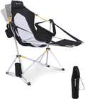 KingCamp Hammock Chair with Footrest – Heavy Duty Swinging Rocking Camping Chairs for Adults up to 400lbs, Folding Portable Oversized Rocker with Cup Holder & Pillow for Outdoor Beach Lawn RV Sports
