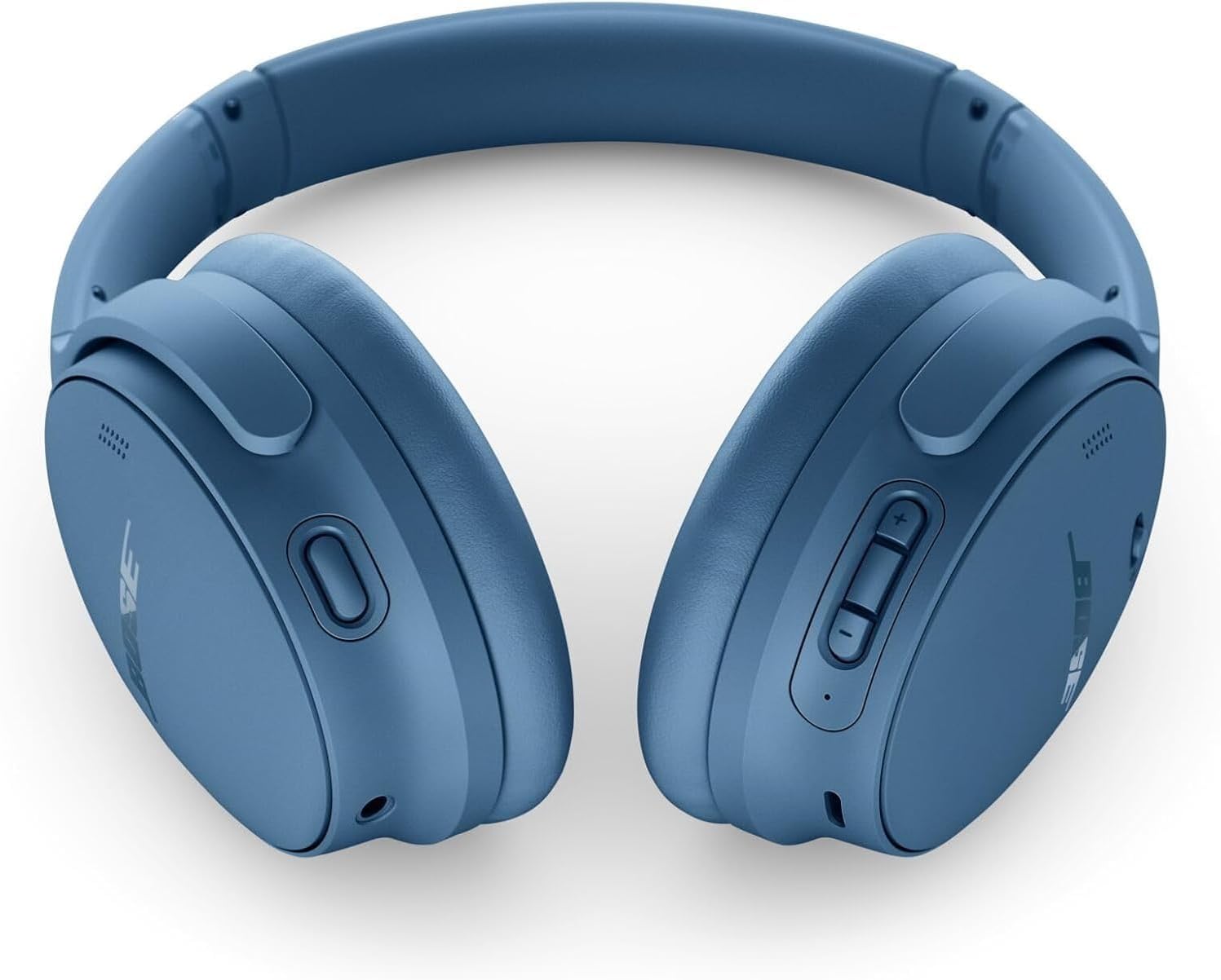 Bose QuietComfort Headphones - Wireless Bluetooth Headphones, Active Over Ear Noise Cancelling and Mic, Deep Bass Bundle + Desktop Headphone Stand + Green Extreme Dual Wall Charger (Blue Dusk)