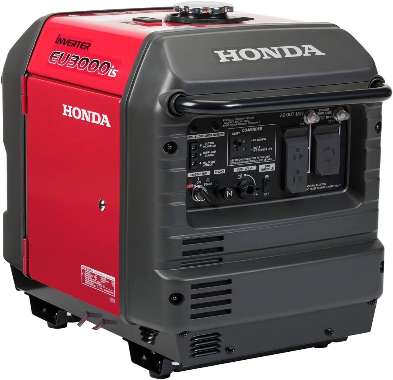 Honda EU3000IS1AN 3000-Watt 120-Volt Inverter Generator with CO-MINDER - 49-State