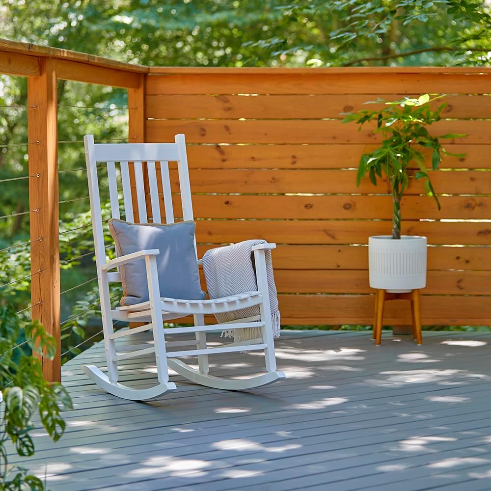 Shine Company Vermont Porch Rocker – White