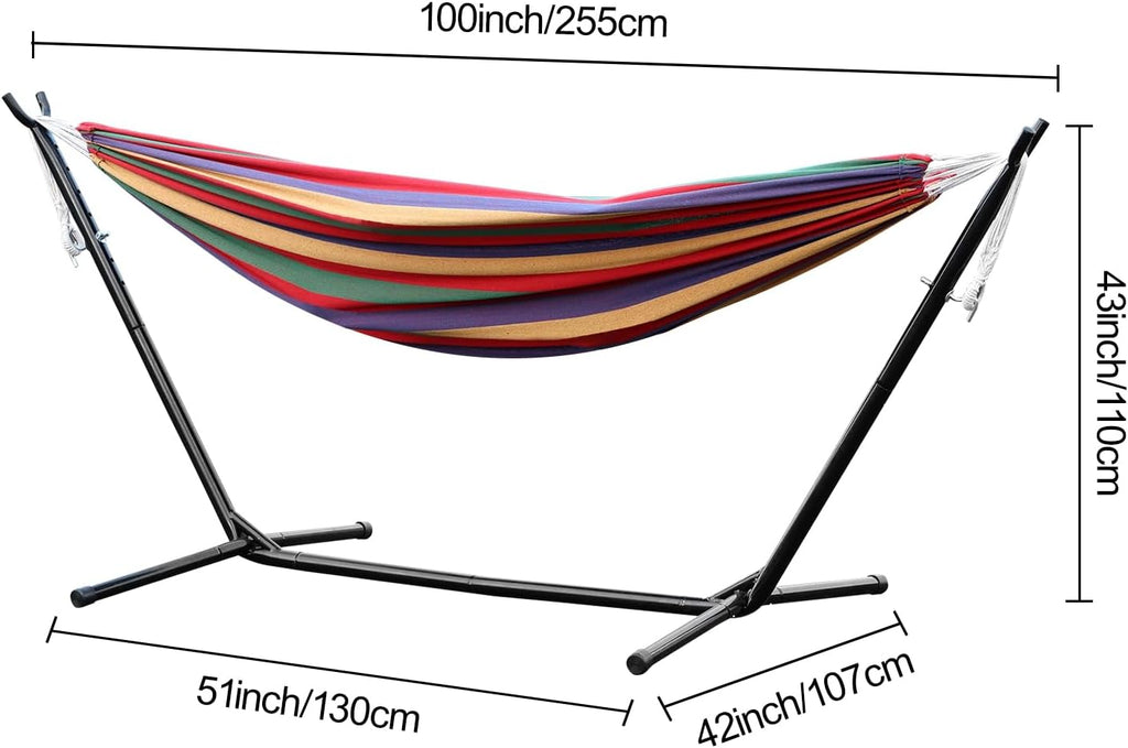 Swing Hammock Stand, A-Shaped Strong Load Bearing Hammock Stand, Anti-Deformed Hammock Chair Stand Swing Support Rack for Home or Outdoor (Red)