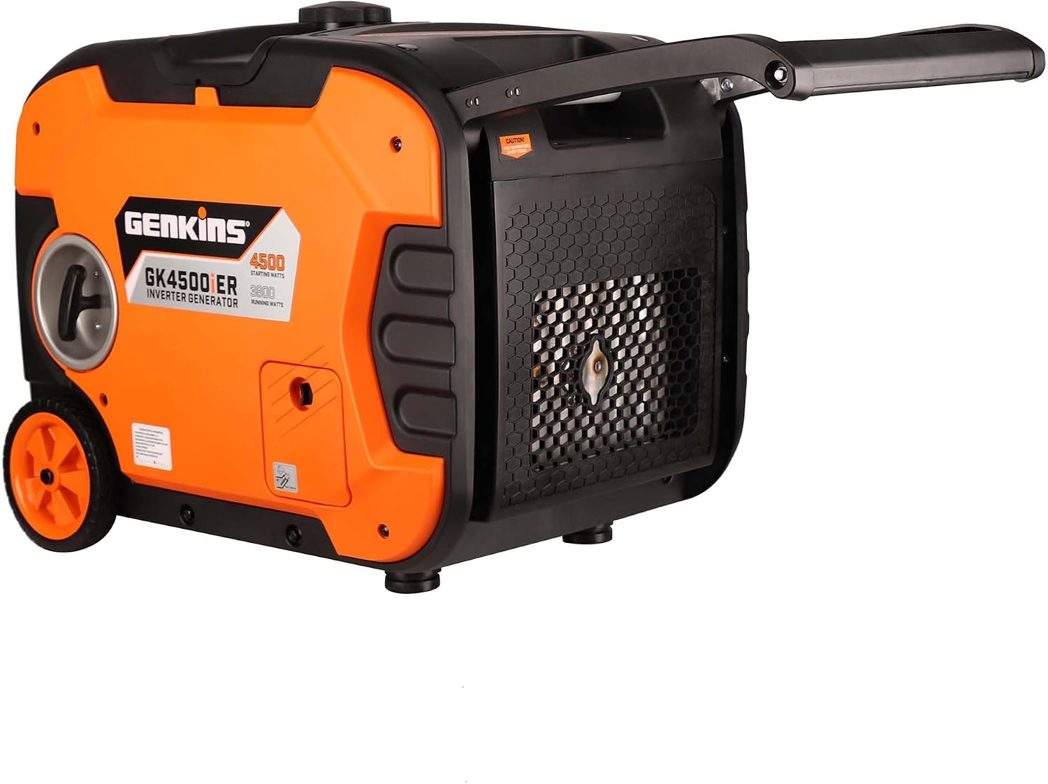 Genkins 4500W Portable Inverter Generator Gas Powered Pure Sine Wave Lightweight Quiet Electric and Remote Start Parallel Capability for Camping RV Home Backup