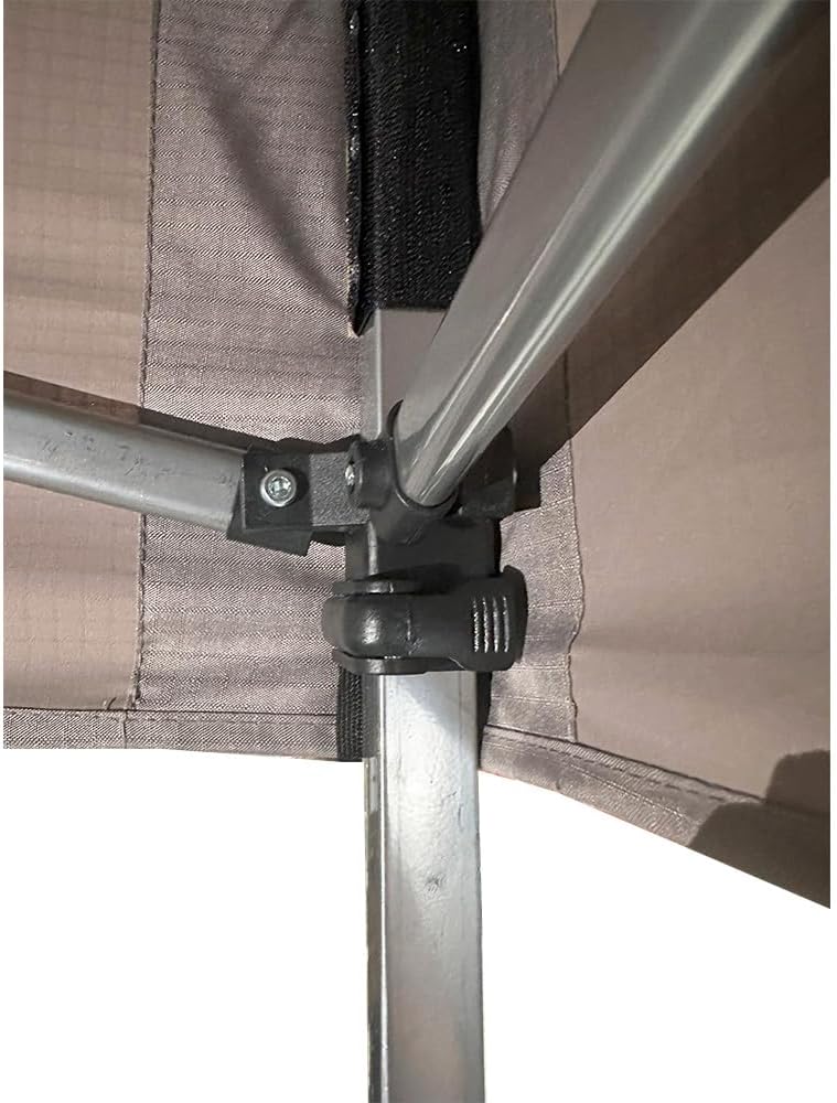 Garden Winds Custom Fit Replacement Canopy Top Cover Compatible with The Shade Tech and Weekender Elite 167504DS, 157370DS 12' x 12' Pop Up - Upgraded Performance RipLock 350 Fabric - Slate Gray