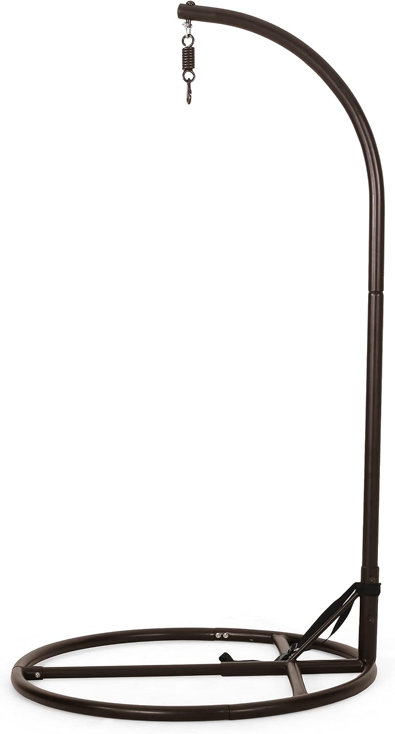 Christopher Knight Home Briggs Indoor/Outdoor Hanging Chair Stand Only - Brown