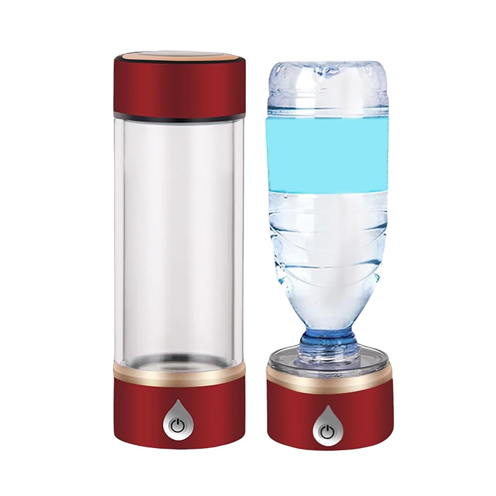 Hydrogen-Rich Generator, 3 Mins Portable USB Rechargeable Ionized Water Generator, Ozone and Chlorine Release, for Health Preserving(Color:red)