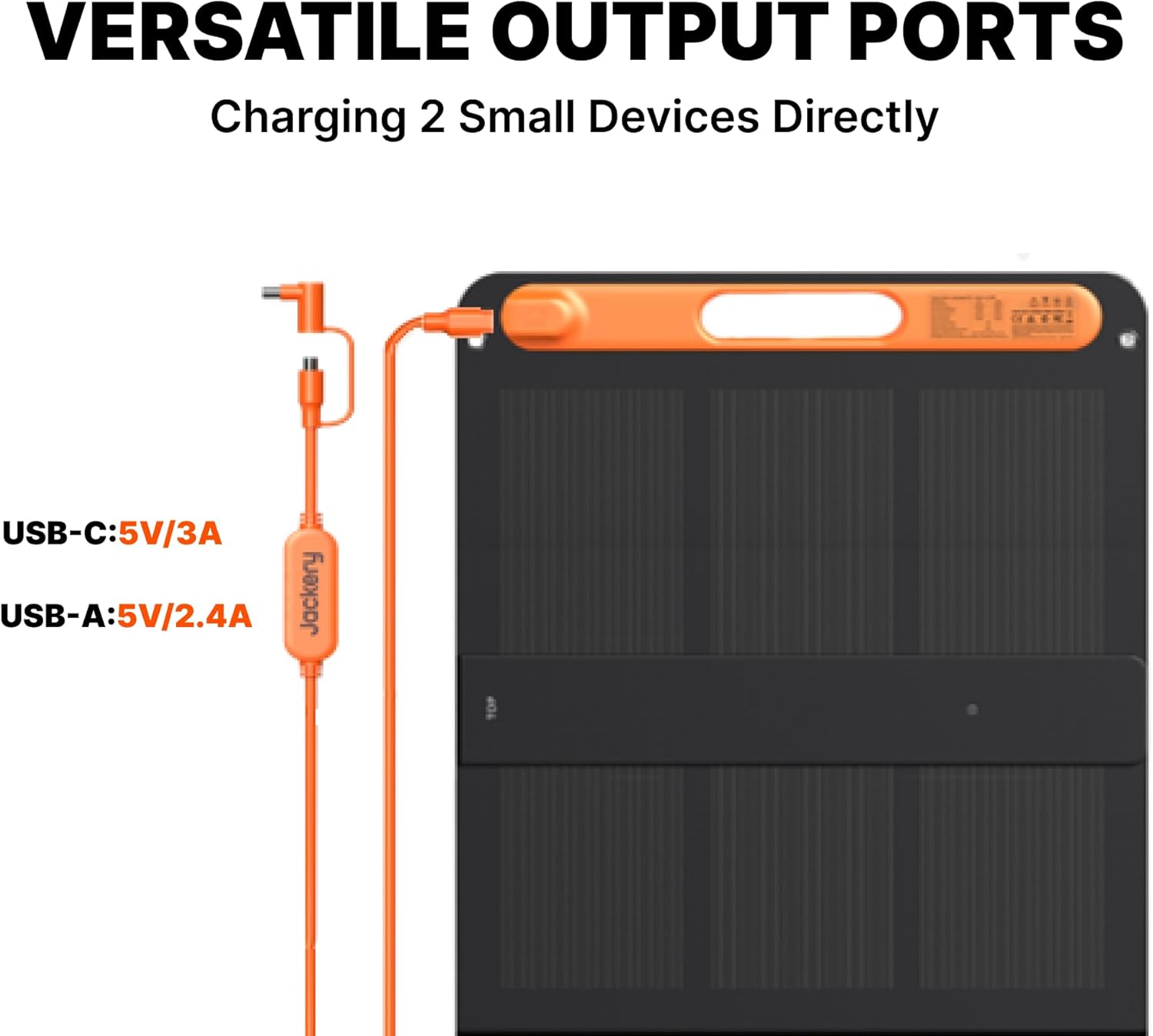 Jackery SolarSaga 200W Portable Solar Panel,IP68 Foldable Bifacial Solar Panels,Compatible with Jackery Explorer Power Station and Solar Generator,for Rooftops Outdoor Camping Off-Grid (Renewed)