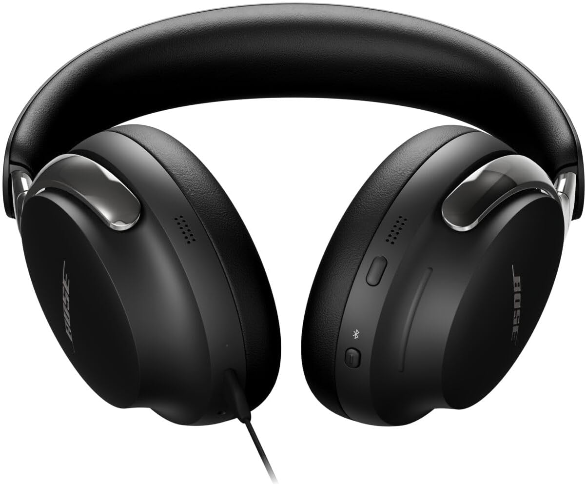 Bose QuietComfort Ultra Bluetooth Headphones (2nd Gen), Wireless Headphones with Spatial Audio, Over Ear Noise Cancelling with Mic, Up to 30 Hours of Play time, Black
