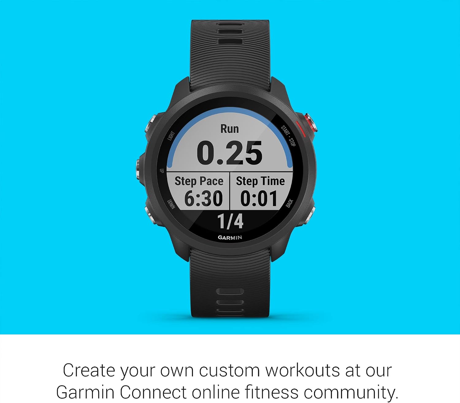 Garmin Forerunner 245 Music, GPS Running Smartwatch with Music and Advanced Dynamics, Black (Renewed)