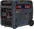 A-iPower 5800-Watt Dual Fuel Quiet Portable Inverter Generator, Electric Start RV Ready, EPA & CARB Compliant CO Sensor, With Telescopic Handle For Backup Home Use, Tailgating & Camping (SUA5800iED)