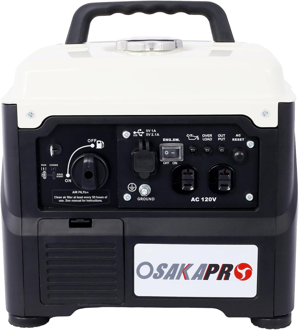 Portable Inverter Generator, 1200W Ultra-Quiet Gas Engine, Epa Compliant, Eco-Mode Feature, Ultra Lightweight For Backup Home Use & Camping