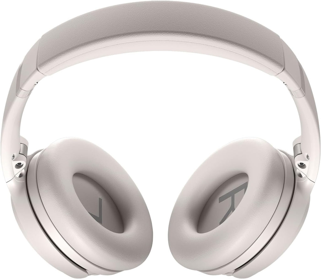 Bose QuietComfort Wireless Noise Cancelling Headphones, Bluetooth Over Ear Headphones with Up to 24 Hours of Battery Life, White Smoke (Renewed)