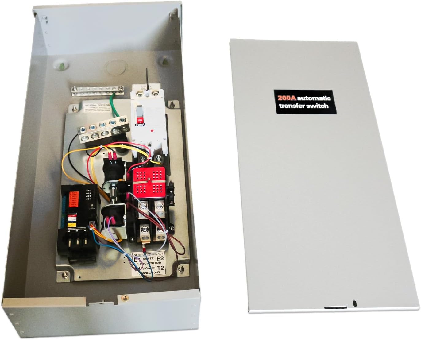 Generac 200 Amp Automatic Transfer Switch Replacement for RXSW200A3-120/240V 1-Phase with Power Management, NEMA 3R Aluminum Enclosure for Indoor/Outdoor Use