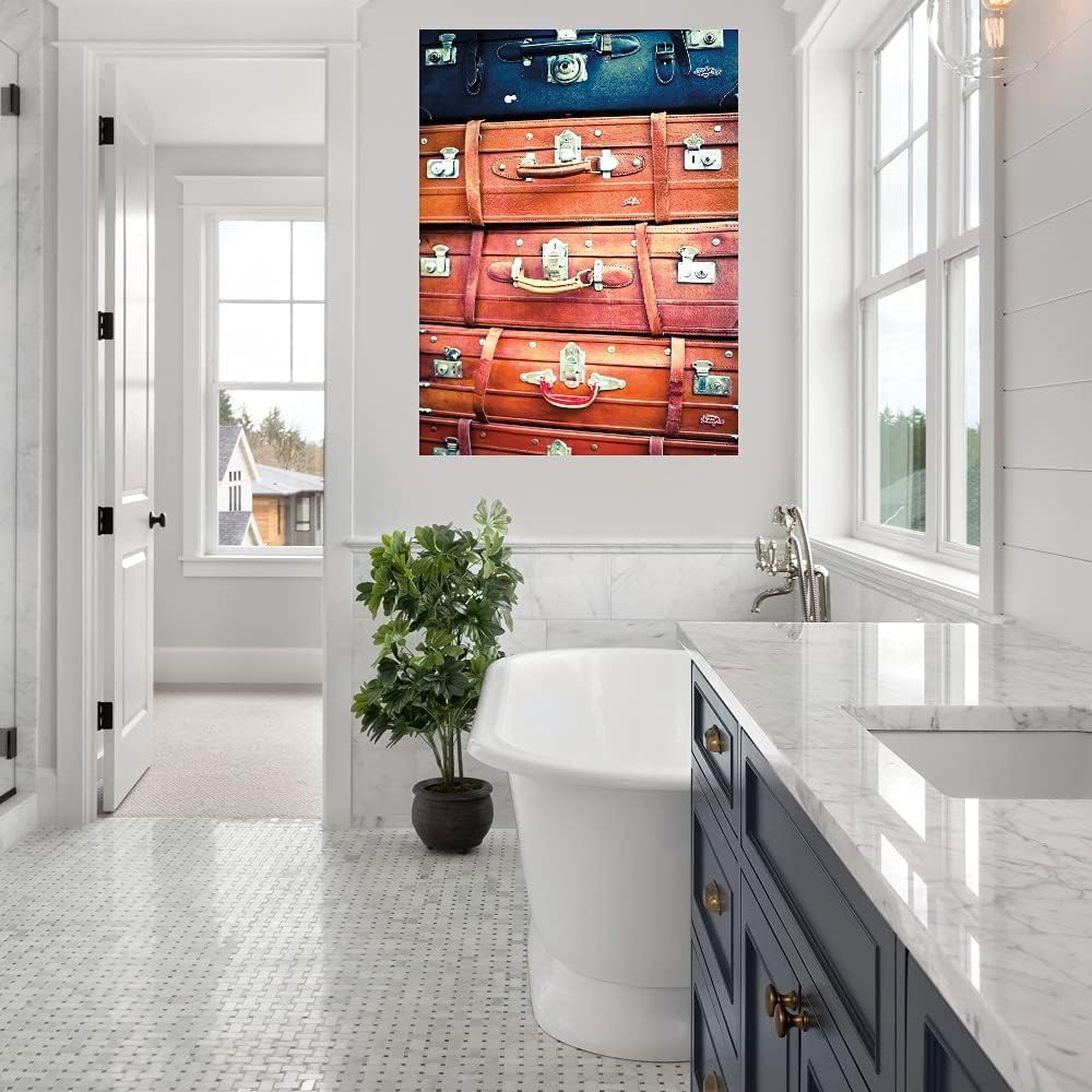 Fine Art Canvas Eastern Travels I Canvas Wall Decor by Artist Susan Bryant for Living Room, Bedroom, Bathroom, Kitchen, Office, Bar, Dining & Guest Room - Ready to Hang - 24 in x 32 in
