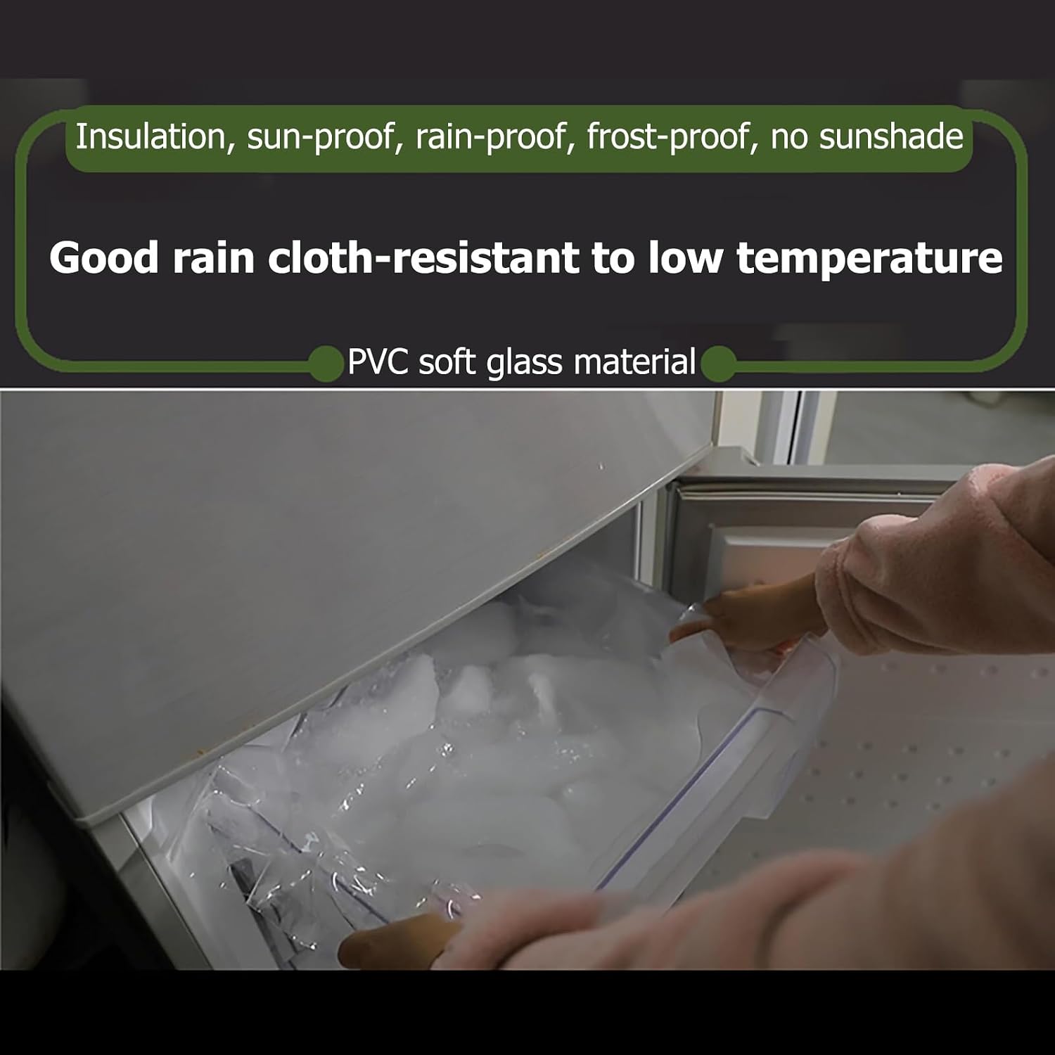 Thermal Insulated Outdoor Garden Curtain PVC Outdoor Clear Panel Curtain Patio Enclosures for Outside Winter Vinyl Patio Enclosure Panels Outdoor Curtains for Pergola Porch Gazebo Customizable (Size