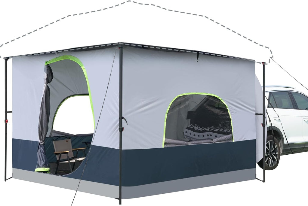 UNP Camping Canopy - Inner Tent - Side Tents - SUV Camping Cube for 10' x 10' Pop Up Canopies (Canopy Pole/Shelter NOT Included) (Dark Blue-SUV Cube Tent)