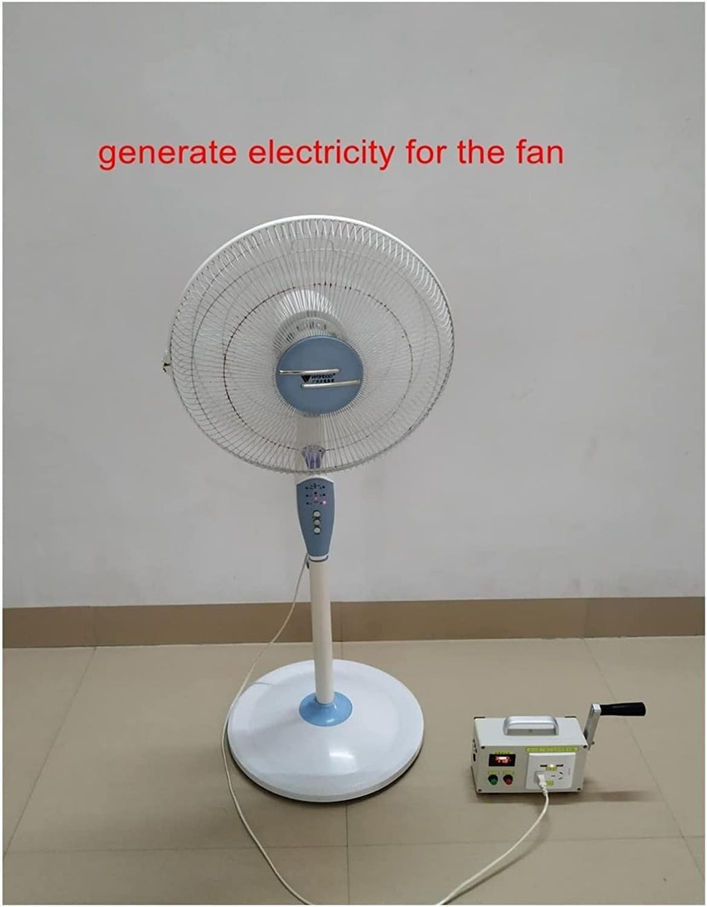 Hand Generator Hand Crank Generator Outdoor Mobile Power Supply Large-Capacity Portable Manual Power Supply for Home use (Color : 10400 mAh, Size : 150W)