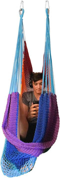 DreamGYM Hammock Swing Chair - Therapy Swing - Sensory Swing for Adults and Children - Rainbow