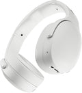 Skullcandy Crusher Evo Wireless Bluetooth Headphones with Multi-Sensory Bass, Noise Isolating Over-Ear Fit, Up to 40 Hours Battery, Microphone for iPhone Android - Bone