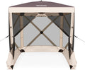 Upgraded Tecoom 7.2x7.2ft Pop Up Gazebo Tent with, 5-Sided Screen House with Canopy Extendable, Large Portable Sun Shelter with Removable Siedwalls for 8-10 Persons Camping, Outdoor, Garden, Activitie