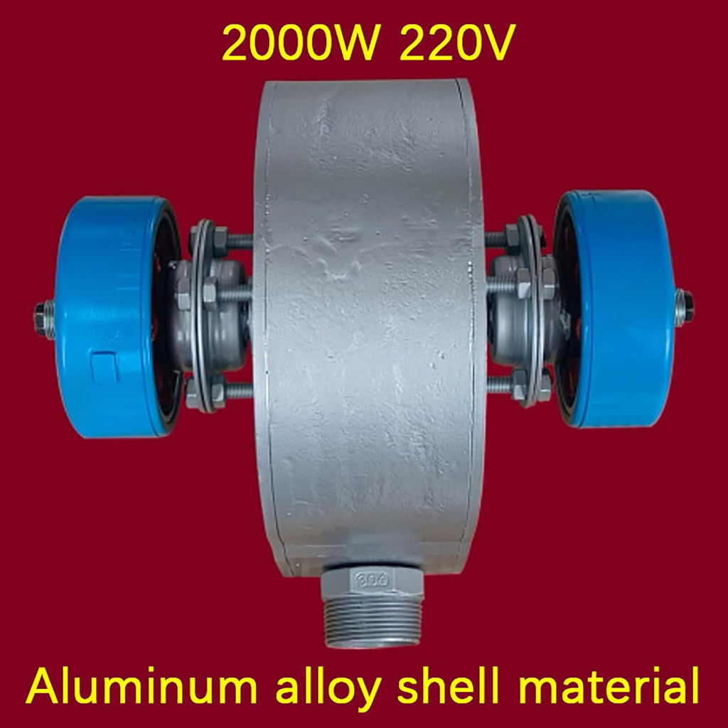 2000W 220V Horizontal Hydroelectric Generator, High Power Hydroelectric Generator Water Turbine, Aluminum Alloy Portable Water Turbine Generator for Outdoor, Camping, Home, Lighting,2kw,220V