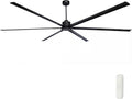 120 Inch (10 ft) Big HVLS Industrial Fan, Large Shop Ceiling Fan with Remote, Quiet 90W DC Motor, 6 Aluminum Blades, 10-Year Warranty for Warehouse, Barn, Church & Auto Shop