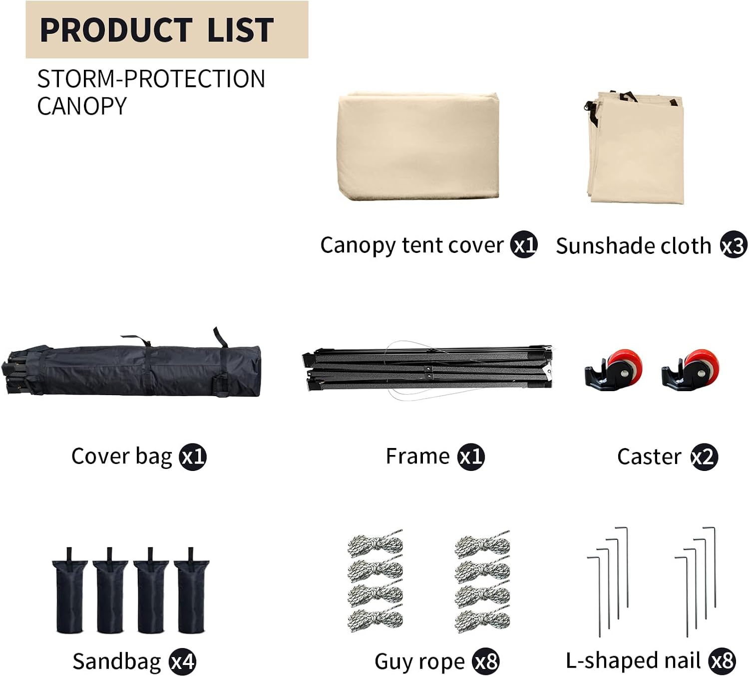 10x10 Pop up Canopy Tent with Sidewalls,Heavy Duty Waterproof Sun Shade Canopy Easy up Canopy with Wheel Bag Commercial Gazebo Tent for Outdoors Parties Vendors Camping Beach (Khaki)