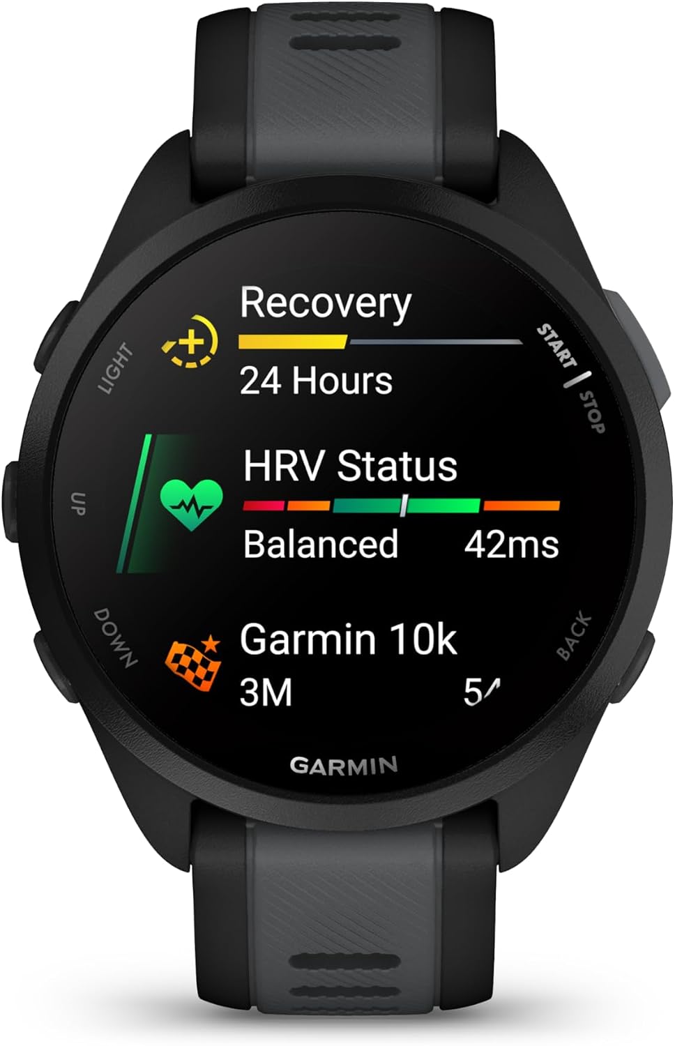 Garmin Forerunner 165 Music GPS Running Smartwatch, Fitness Tracker Smart Watch for Women and Men Bundle with Accessories - Black/Slate Gray