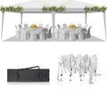 Outvita 10x20ft Pop Up Canopy Tent, Outdoor Instant Shelter Folding Canopy with Carry Bag for Commercial Events, Party, Backyard BBQ, Camping White