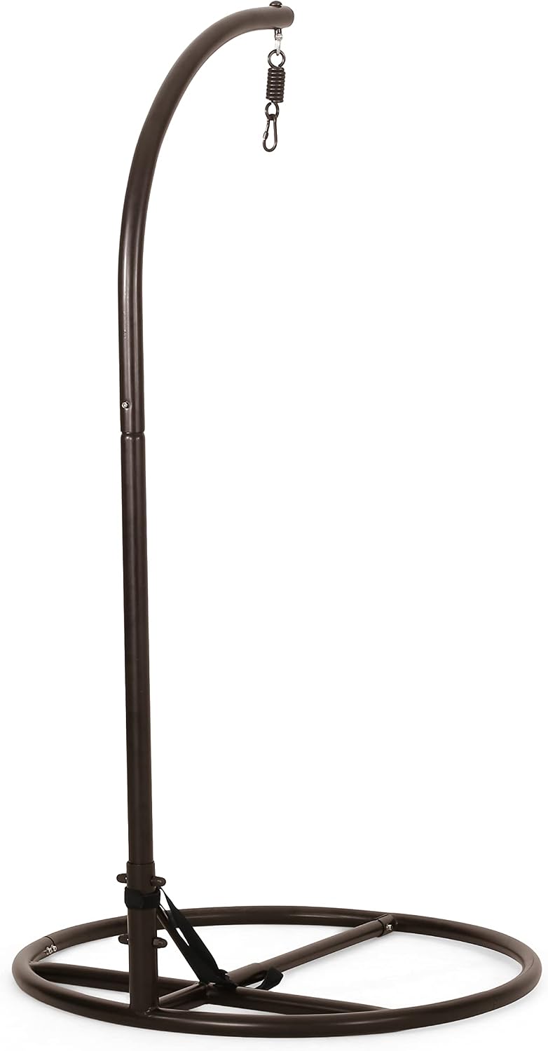 Christopher Knight Home Briggs Indoor/Outdoor Hanging Chair Stand Only - Brown