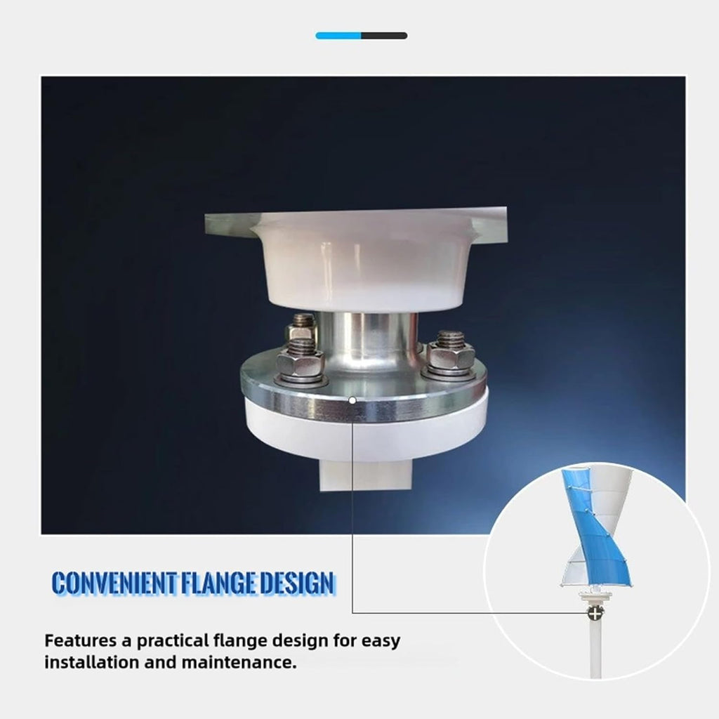 3KW Wind Turbine Generator Kit 24v 48v 96v 120v Vertical Axis Wind Turbine Generator Free Energy Windmill 3 Phase Generator for Home use (120, Volts)