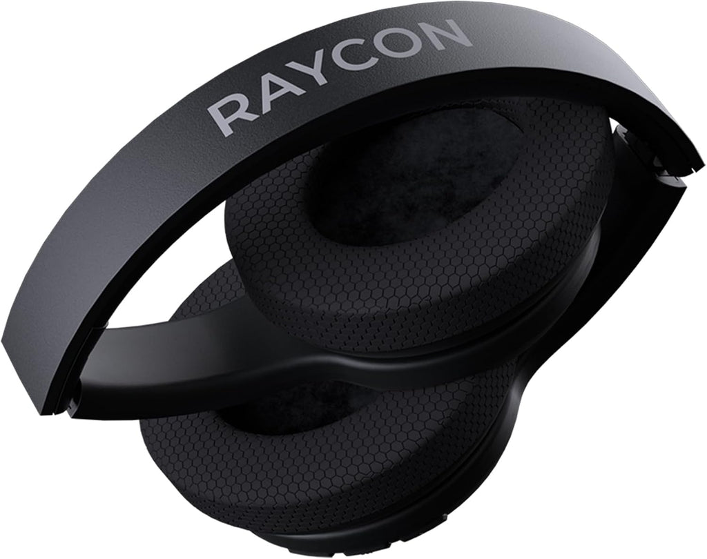 Raycon Fitness Bluetooth Headphones - Over The Ear Running Headphones, Active Noise Cancelling Wireless Headphones + Awareness Mode, Bluetooth Headset with Mic, 45 Hours of Battery Life (Black)