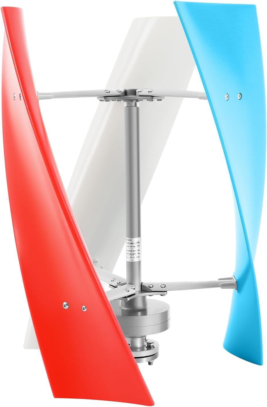 Wind Generator, 400W 24V 3 Blade Vertical Wind Turbine Generator Vertical Axis Wind Turbine Vertical Wind Generators Kit Wind Power Generators w/Controller for Home Business Ships