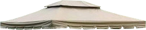 10 x 12 Scalloped Two-Tiered Gazebo Replacement Canopy Top Cover