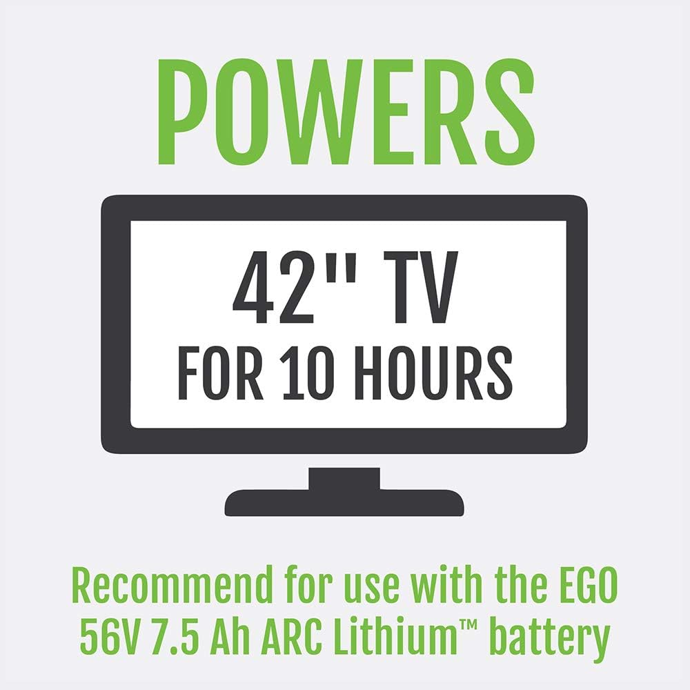 EGO POWER+ Portable Inverter, 150W, Power Inverter Generator, Quiet, Battery and Charger Not Included - PAD1500