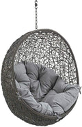 Modway Hide Outdoor Patio Swing Chair Without Stand, Gray