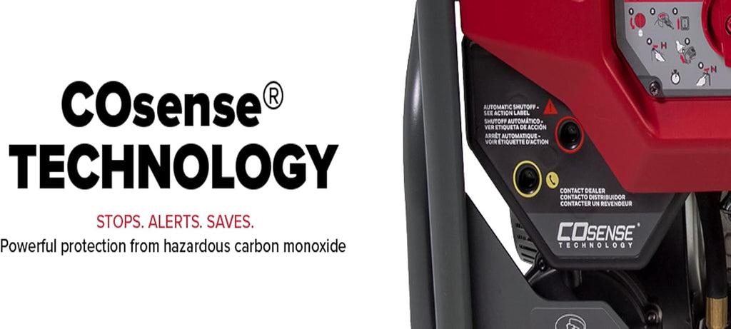 Powermate PM4500 4,500-Watt Dual-Fuel Compatible Portable Generator - Gas and Propane - COsense Technology - Reliable Power Solution for Home, Camping, and Emergency Backup - 49 State/CSA - Red/Black
