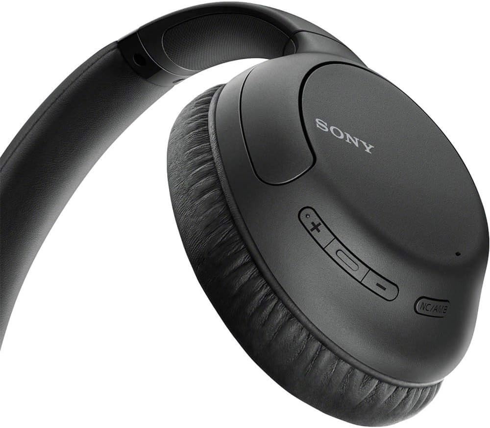 Sony Noise Cancelling Headphones WHCH710N: Wireless Bluetooth Over the Ear Headset with Mic for Phone-Call, Black